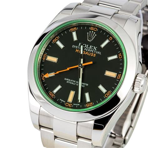 rolex milgauss green sapphire replica|rolex milgauss history.